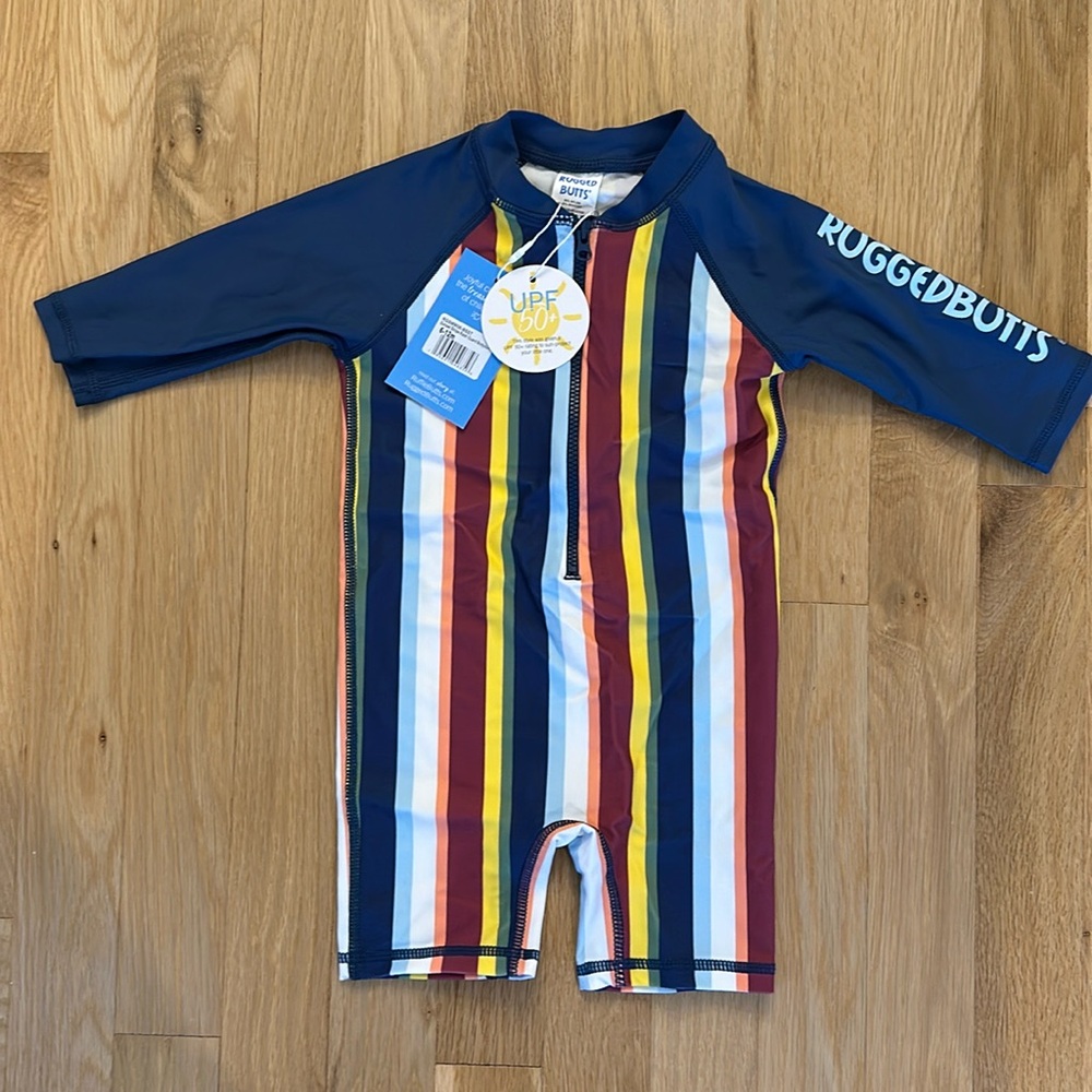 Boys one piece rash guard NWT